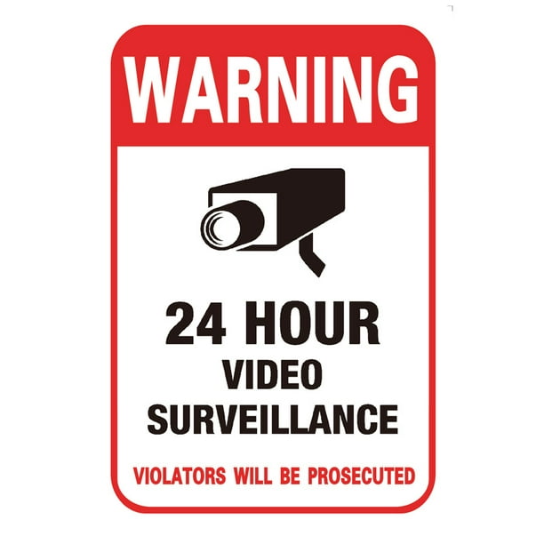 CCTV Security Camera System Warning Sign Sticker Decal Surveillance 250 x 200 mm